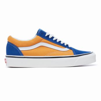 Damske Tenisky Vans Anaheim Factory Old Skool 36 Modre Zlate VA03SFVQG